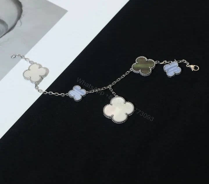 View 7 of Van Cleef Magic Alhambra 5-Motif Bracelet 9068