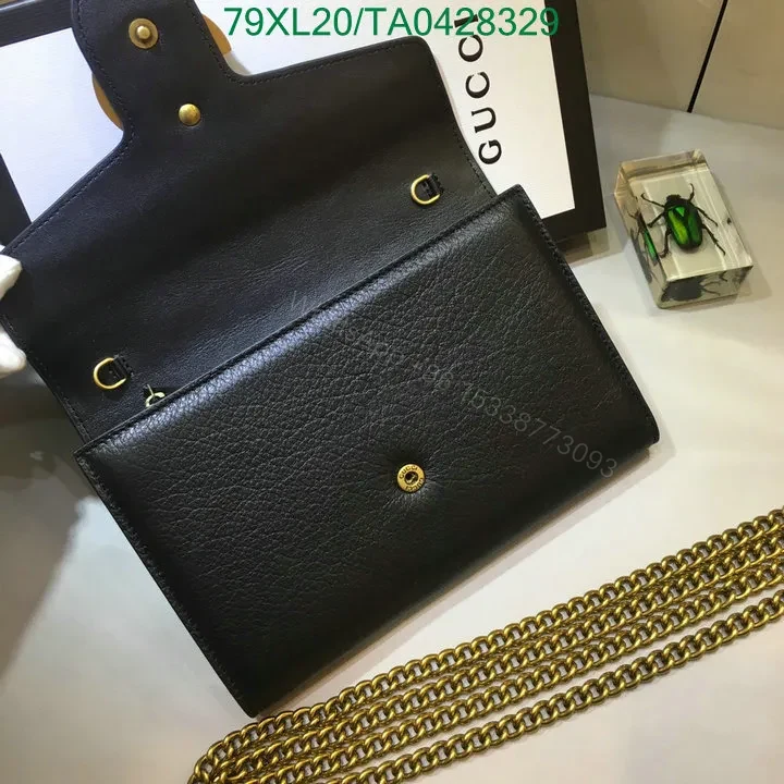 View 9 of Gucci Small GG Black Marmont Bag Fashionable Copy TD84YN