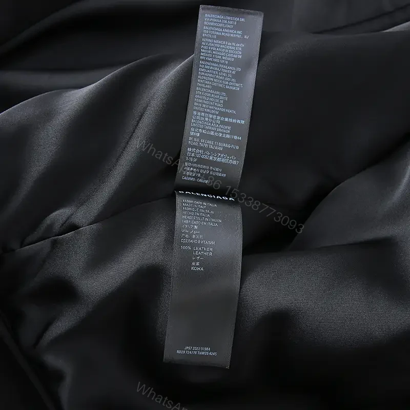 View 4 of Bold Leather Varsity Jacket: Designer-Inspired, Luxe Texture, Durable