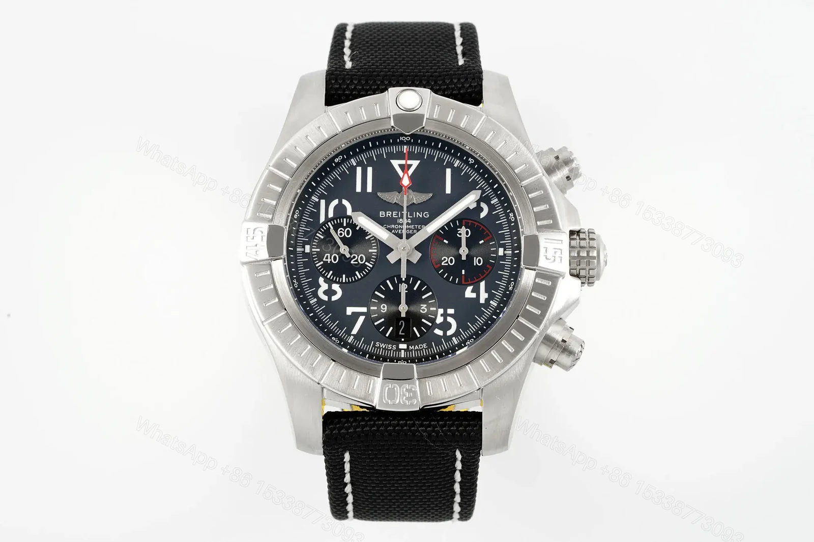 Breitling Avenger B01 Chronograph 45 Stainless Steel Anthracite Black Strap – Folding AB01821A1B1X2 — view 1