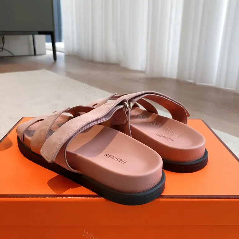 View 5 of Soft Pink Leather-Feel Sandals: Everyday Luxury Chic Comfort