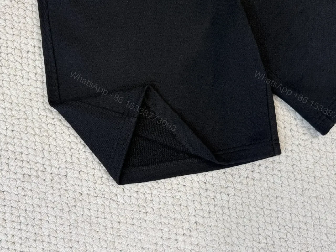 View 9 of Black Cotton Streetwear Shorts, Burberry Logo, London 1856