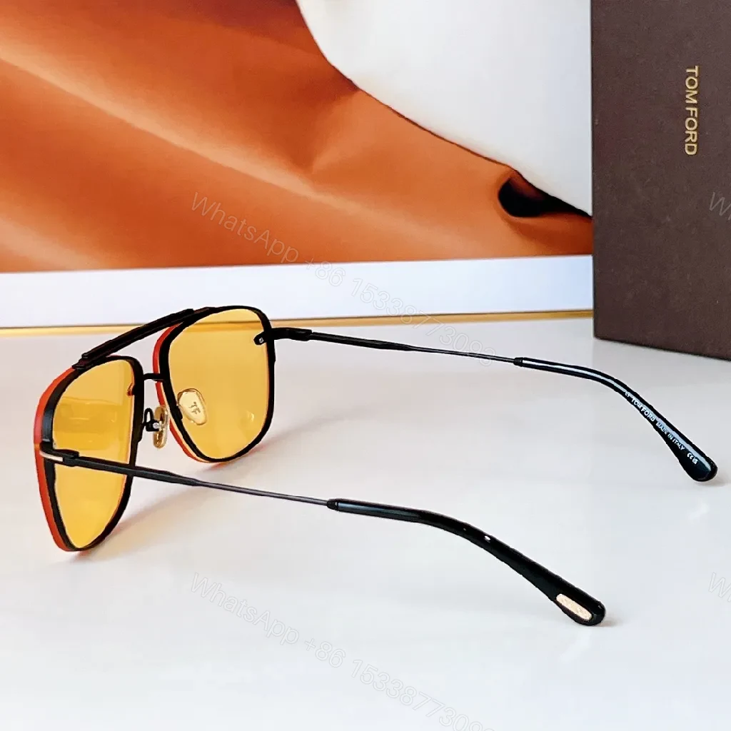 View 6 of Matte Black Aviator Sunglasses: Polarized Gradient Lenses