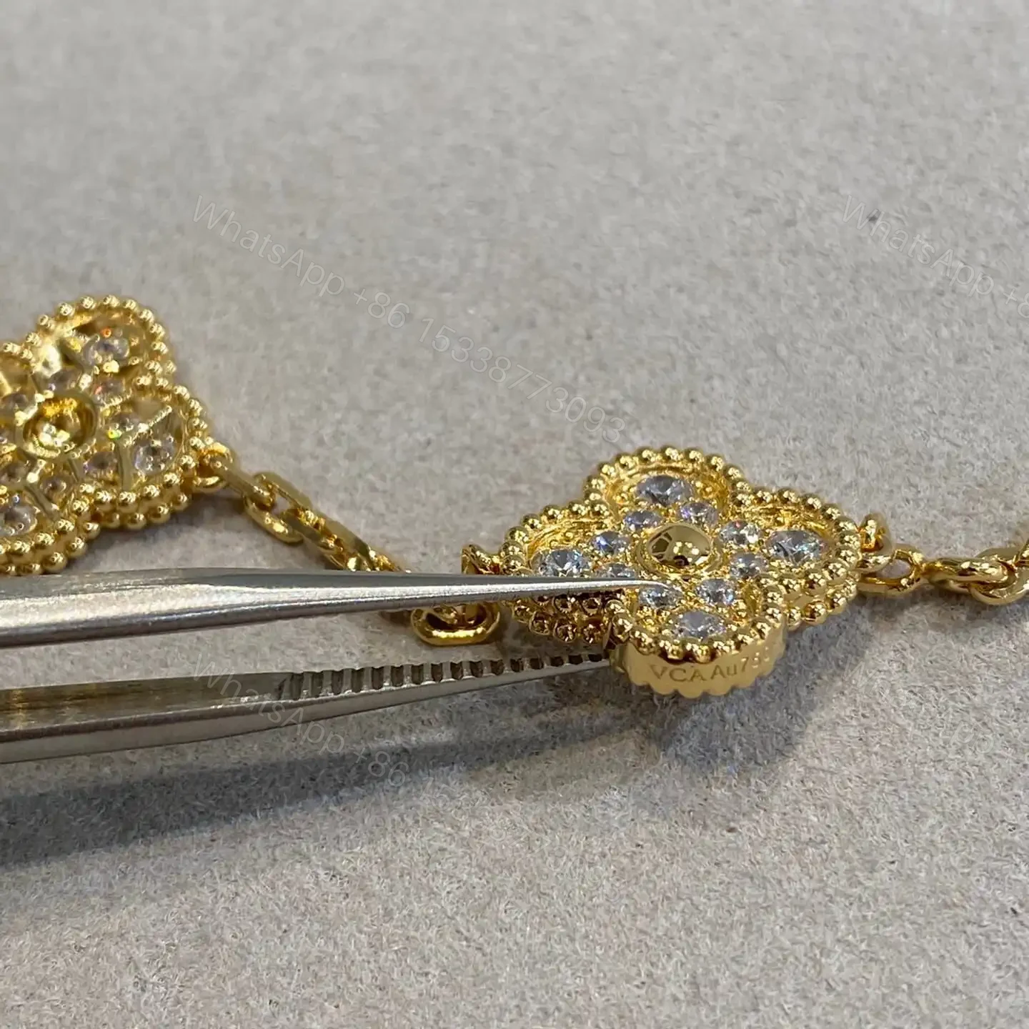 View 15 of 高仿首飾VanCleef&Arpels*RA41400五花滿鑽黃金手鏈