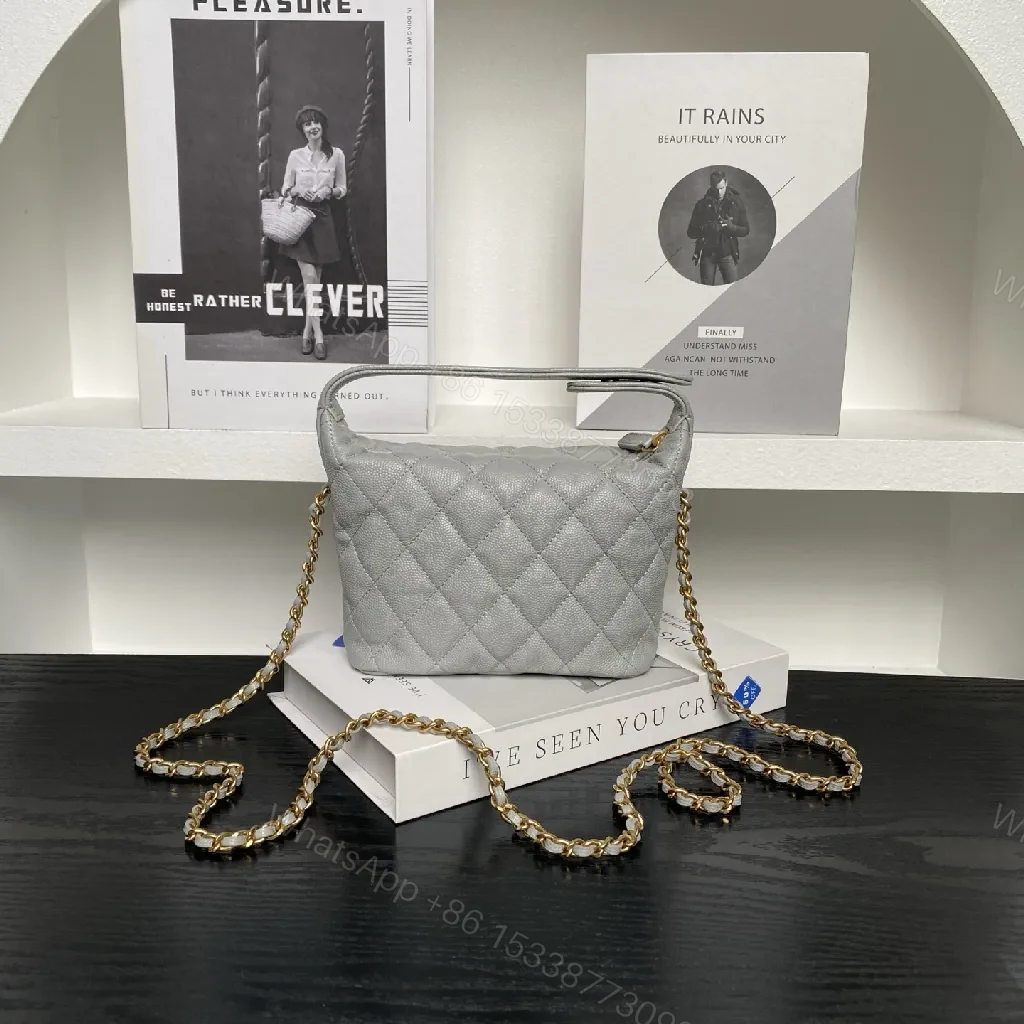 View 3 of Quilted Mini Bag: Subtle Gold-Glow, All-Day Versatility