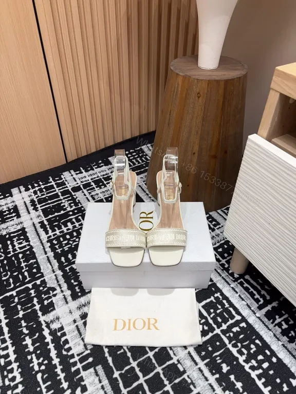 Chic Clear-Strap Sandals: Modern Dior-Inspired Couture Style — view 1