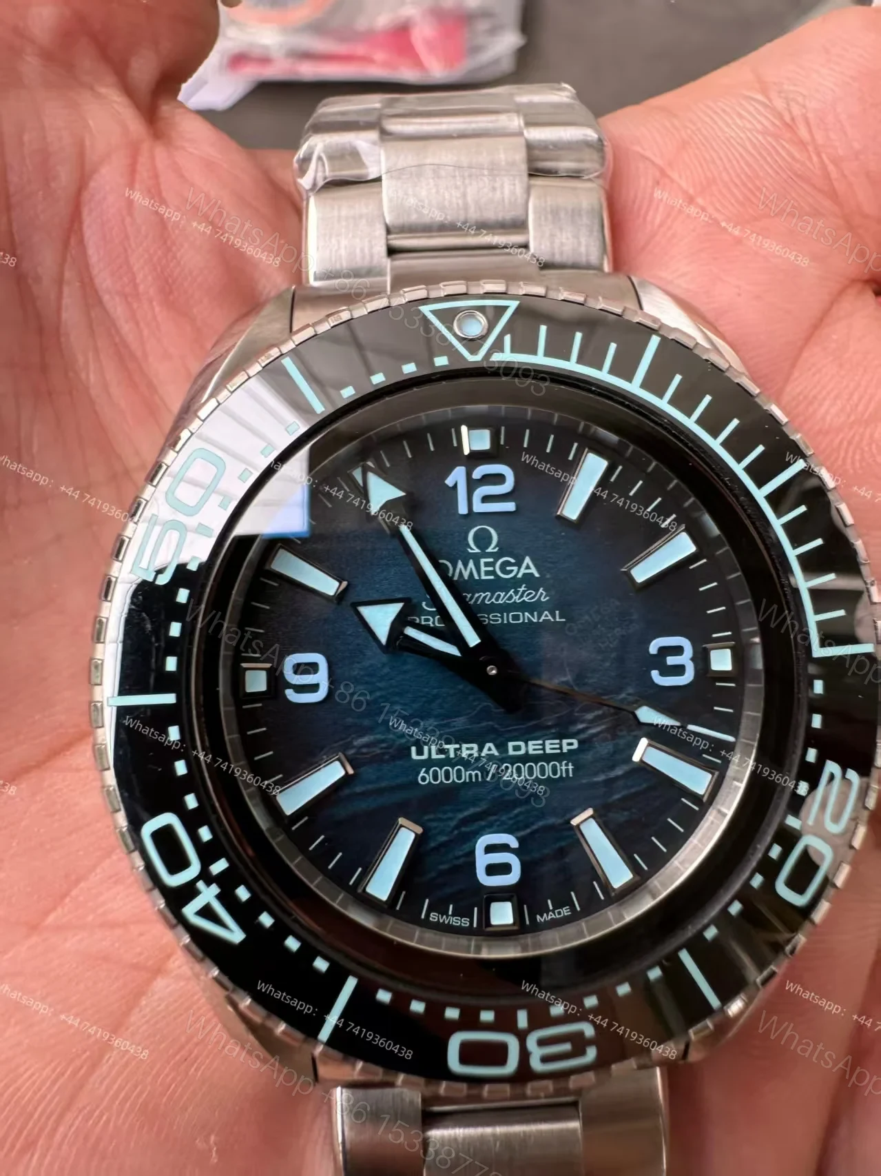 View 10 of Omega Super Clone Seamaster Planet Ocean 6000M 45.5mm 215.30.46.21.03.002