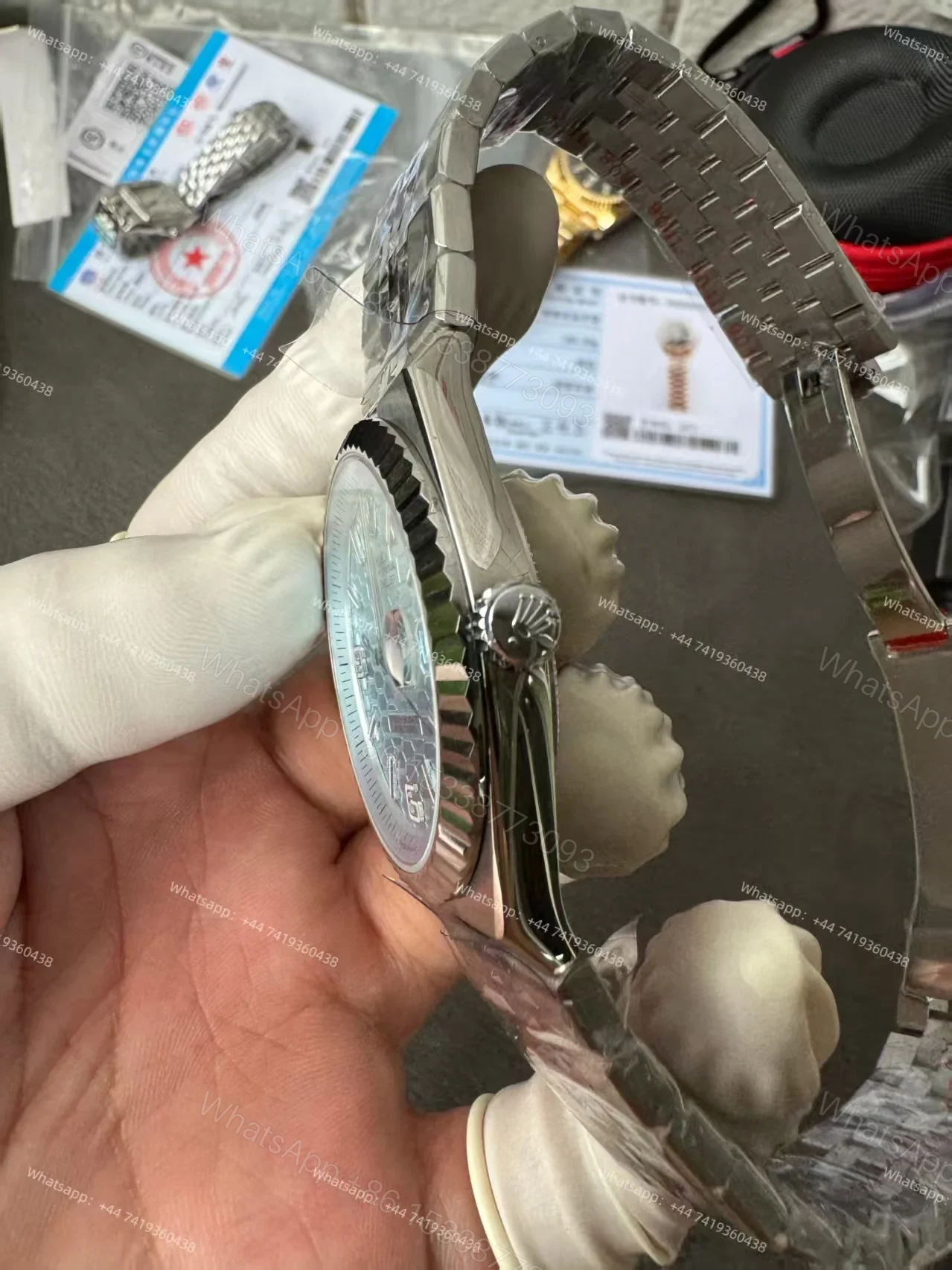 View 9 of Super Clone Rolex Land-Dweller M127336-0001 Blue Dial 7135 Movement 40mm