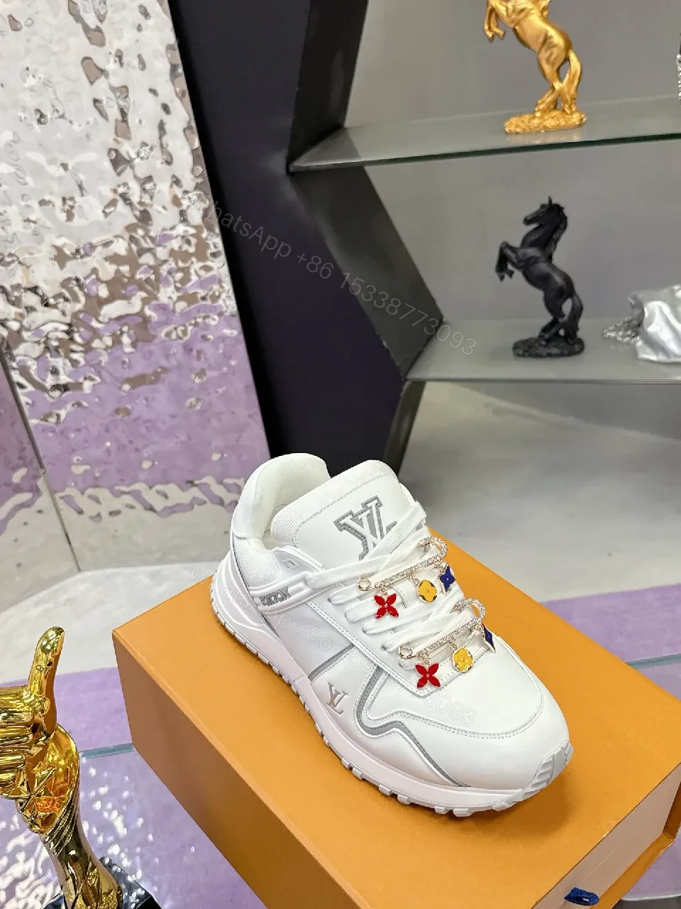 View 4 of White Leather Luxe Runner: Modern, Comfort-Driven Sneakers
