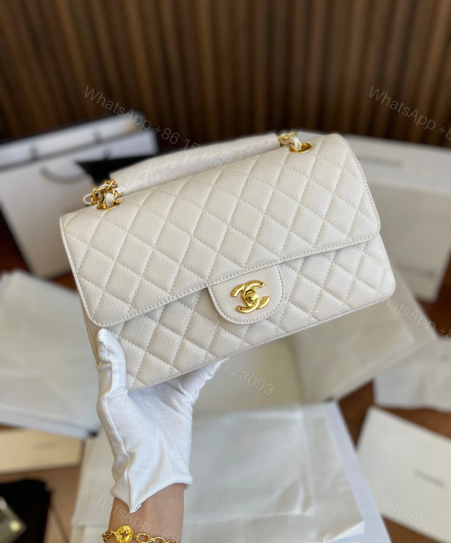 View 3 of Chanel Mini Flap Bag Calfskin