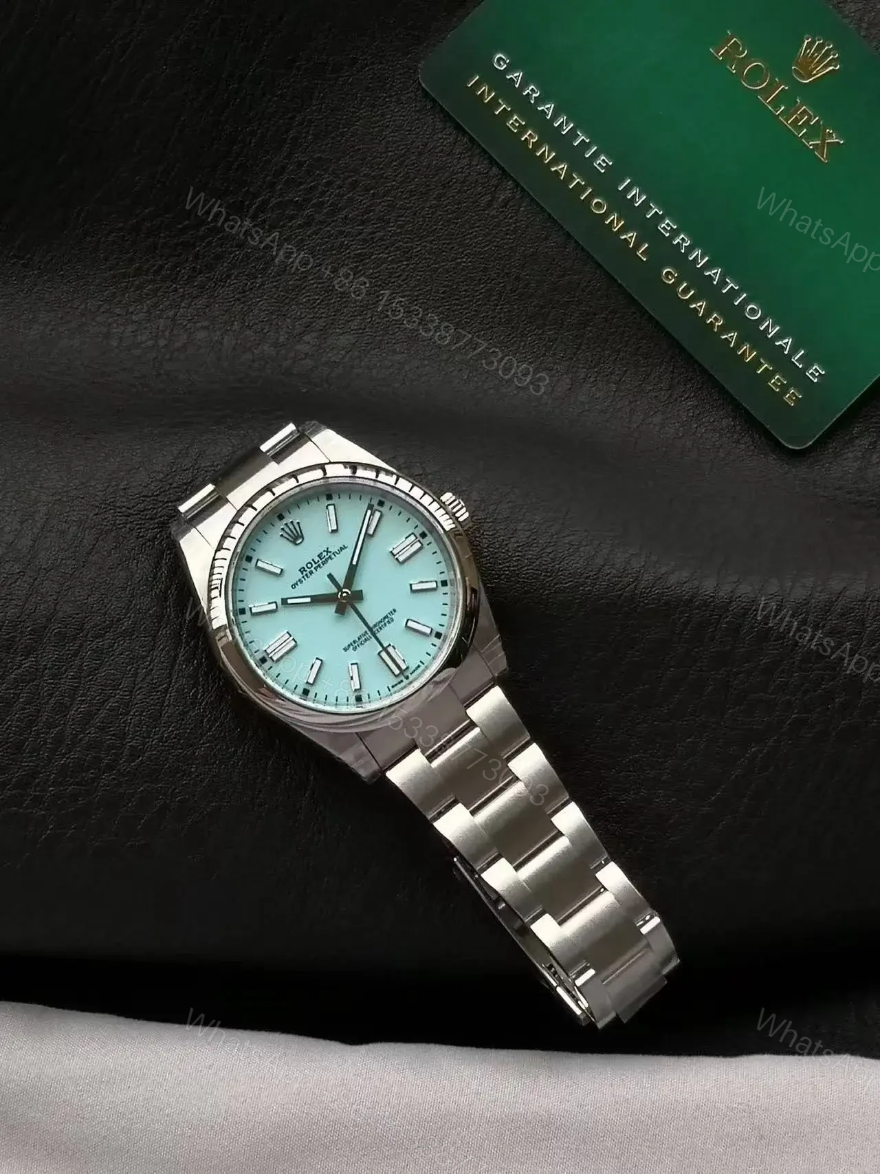 View 6 of Top Clone Rolex Oyster Perpetual 41 MM Turquoise tiffany Blue Dial Replica