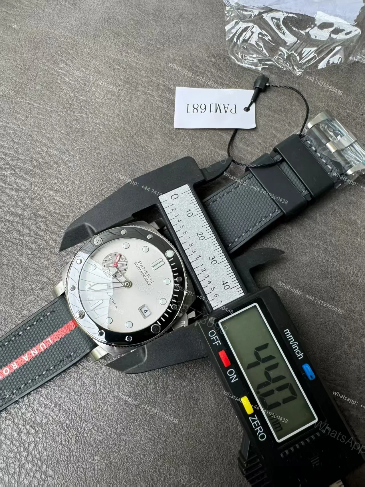 View 9 of Panerai Super Clone Submersible PAM01681 Luna Rossa 44MM
