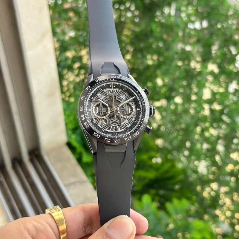 View 3 of Tag Heuer Carrera Chronograph Black 44mm Quartz
