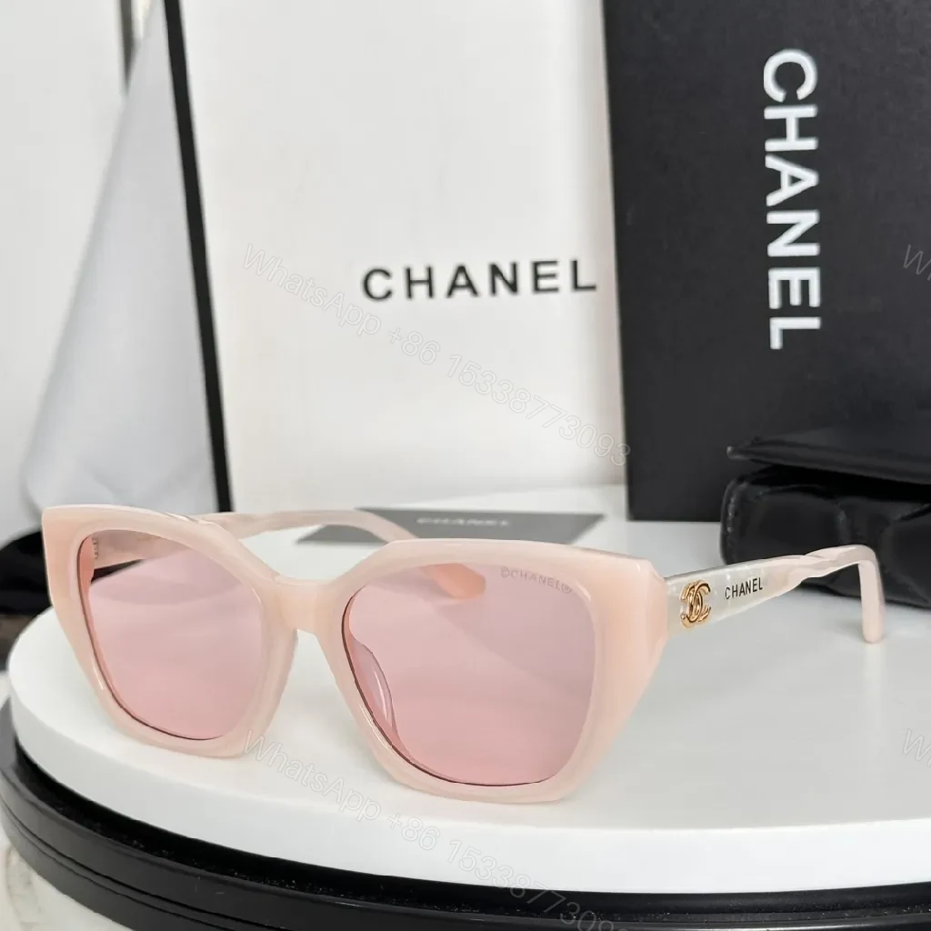 View 5 of Tortoise Shell Sunglasses with Gold Detailing – Luxe Eyewear