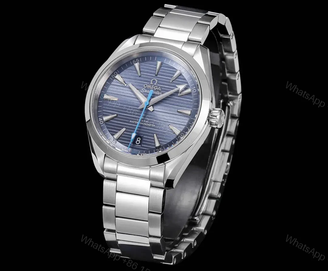 View 2 of Omega Super Clone Seamaster Aqua Terra Blue Dial Steel Bracelet Premium 41MM OMEGA-AT41-BLU-SS