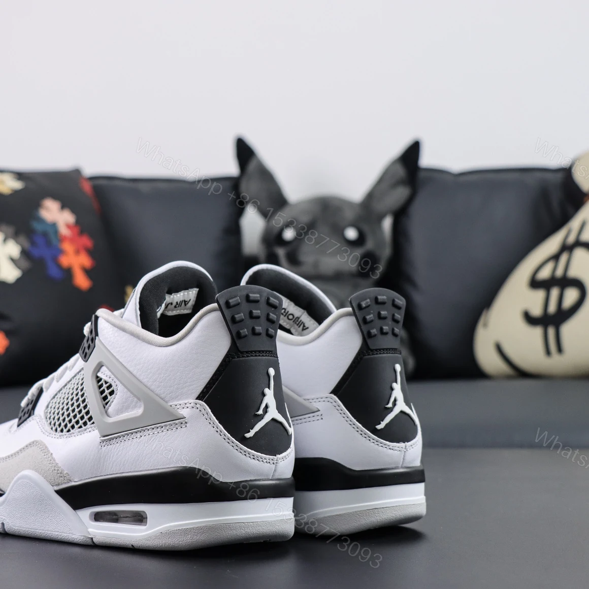 View 6 of Air Jordan 4 Retro Military Black Reps