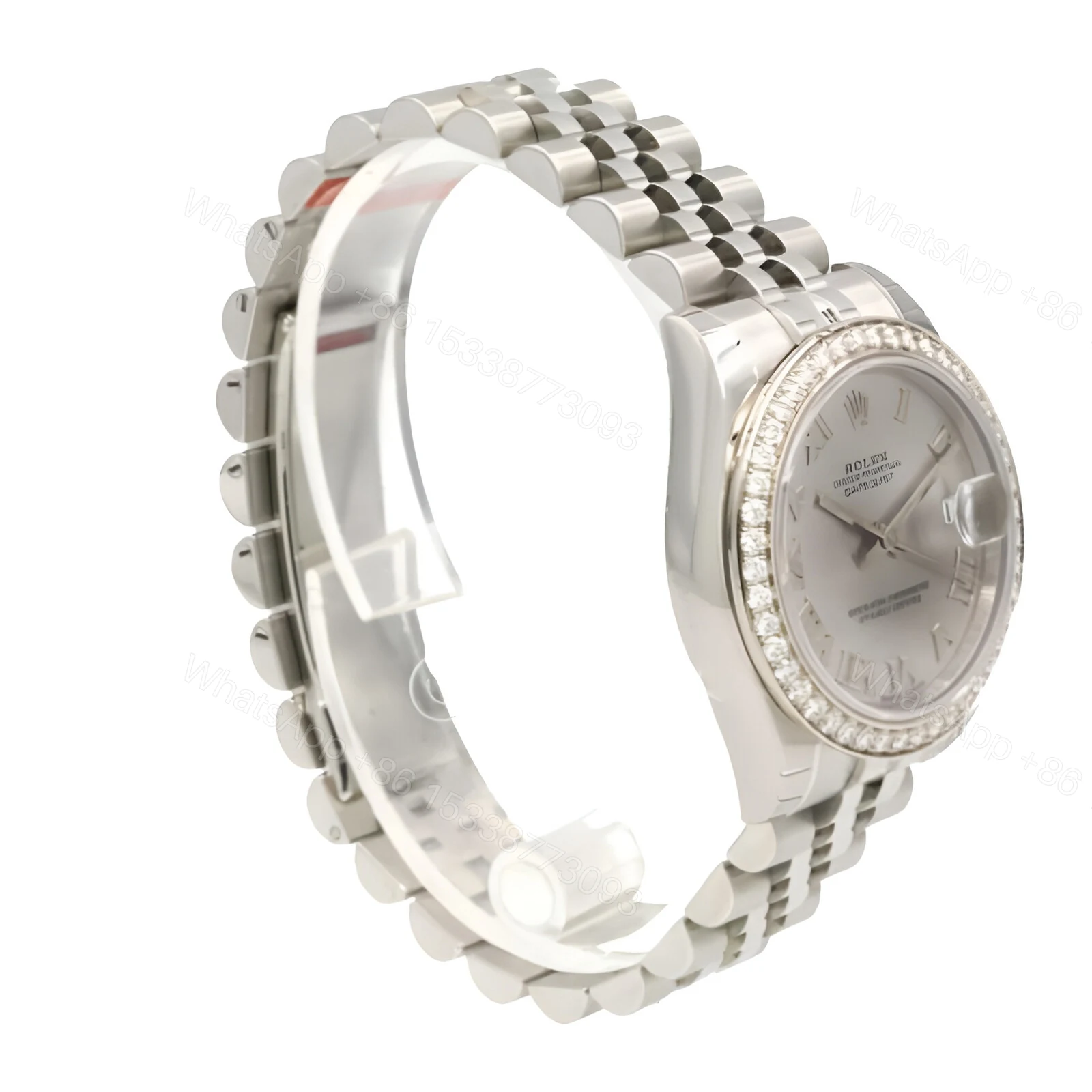 View 2 of Rolex Datejust 279166 Platinum Automatic Grey With Diamond Dial Jubilee Replica