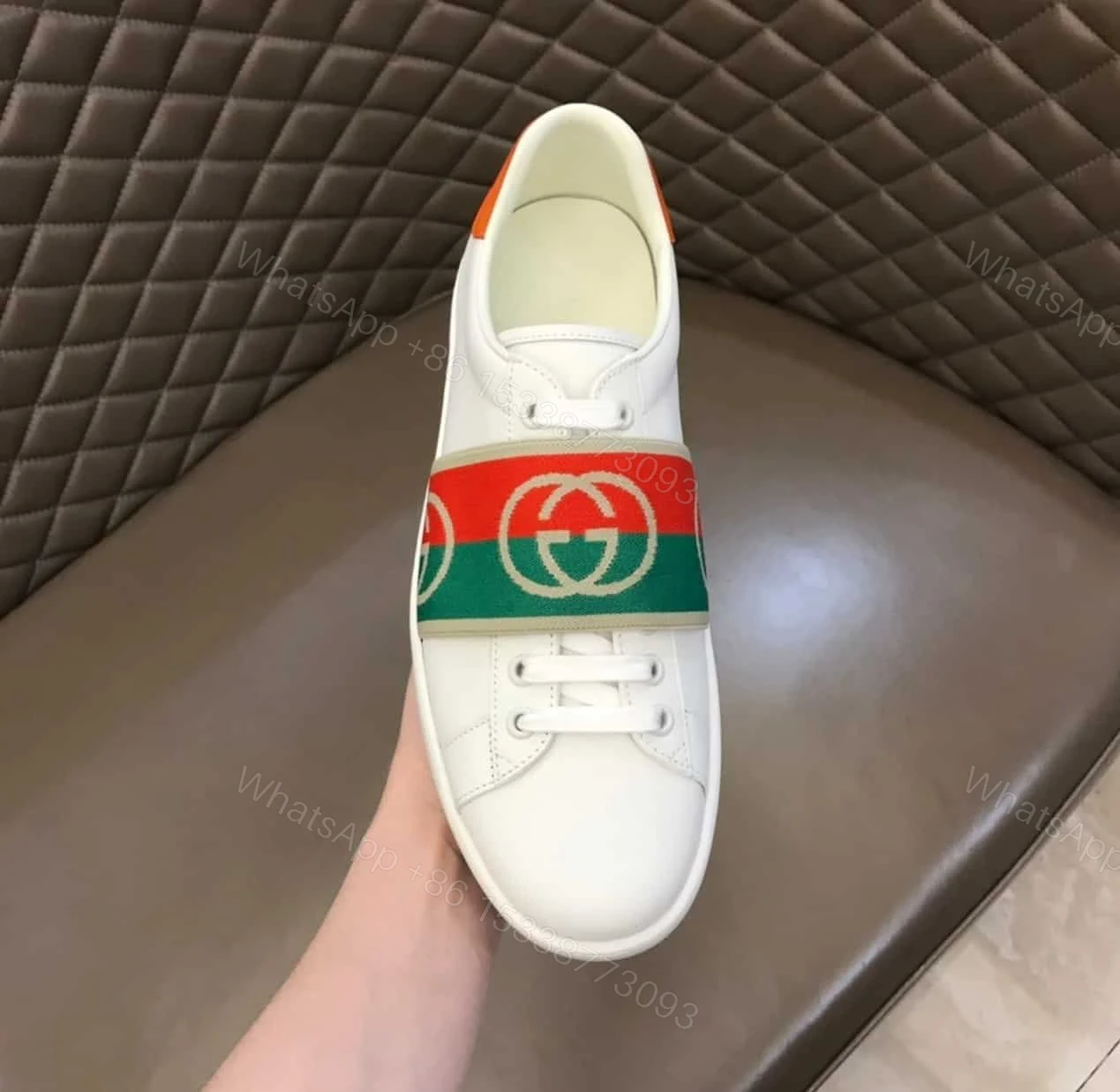 View 6 of GUCCI MEN’S ACE SNEAKERS WITH ELASTIC WEB – GC213