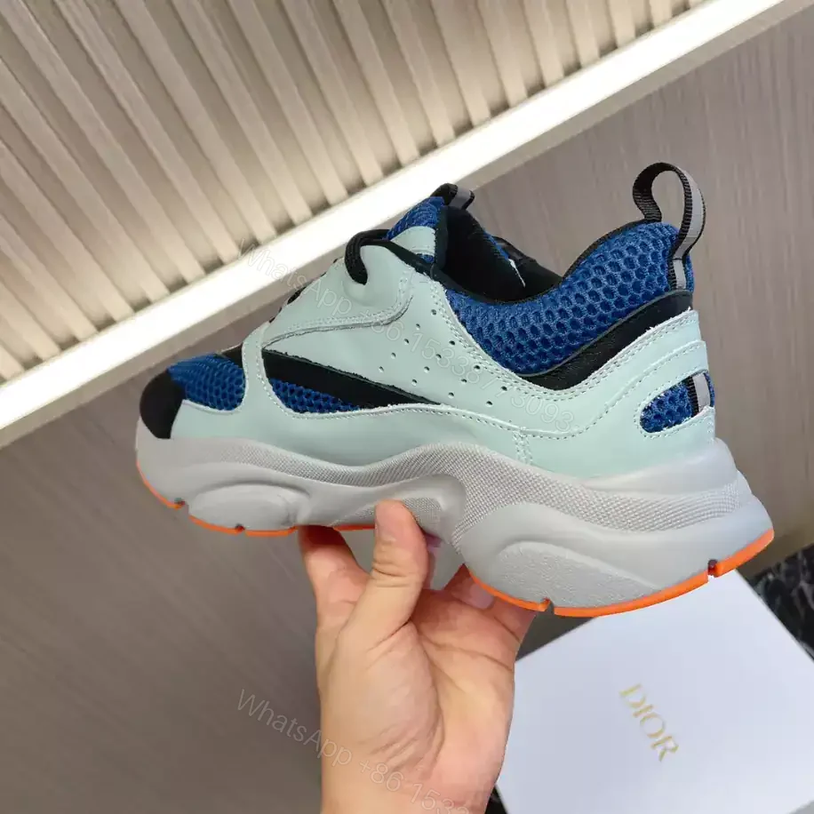 View 3 of B22 SNEAKER TECHNICAL MESH WITH AND CALFSKIN – CD127