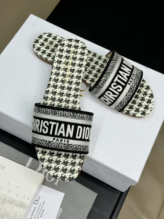 View 2 of Soft-Soled Luxe Slides + Dior-Branding â€” Everyday Comfort Slides