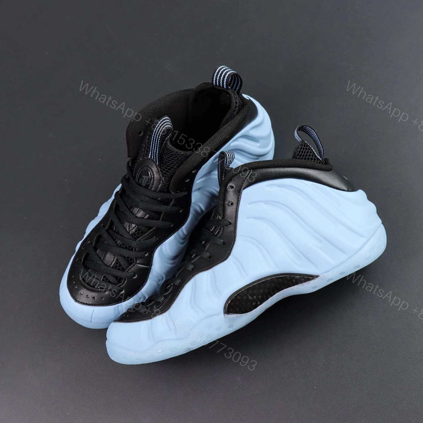 View 9 of Foamposite One “’Psychic Blue and Black”