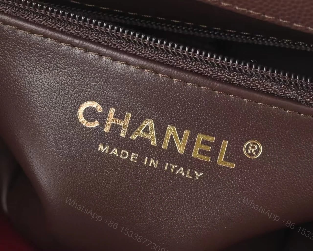 View 8 of Chanel Preppy Coco Small Flap Bag in dark brown