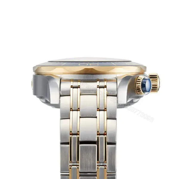 View 4 of Replica Omega Seamaster Men Automatic Blue Stainless Steel Watch O21020445103001