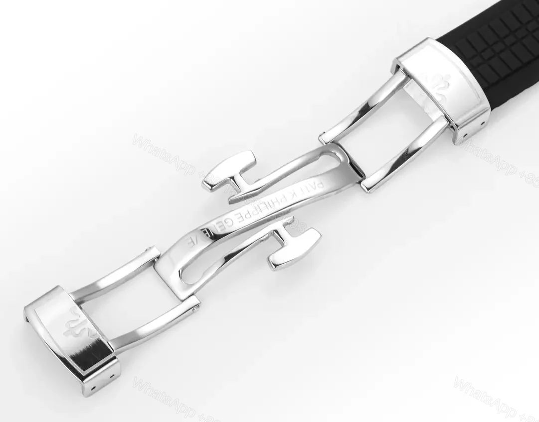 View 9 of Patek Philippe Aquanaut Luce 5268 Series Watch Black Dial with Diamond Bezel Stainless Steel and Satin Finish Rubber Strap 38.8mm Case Caliber 324 Movement