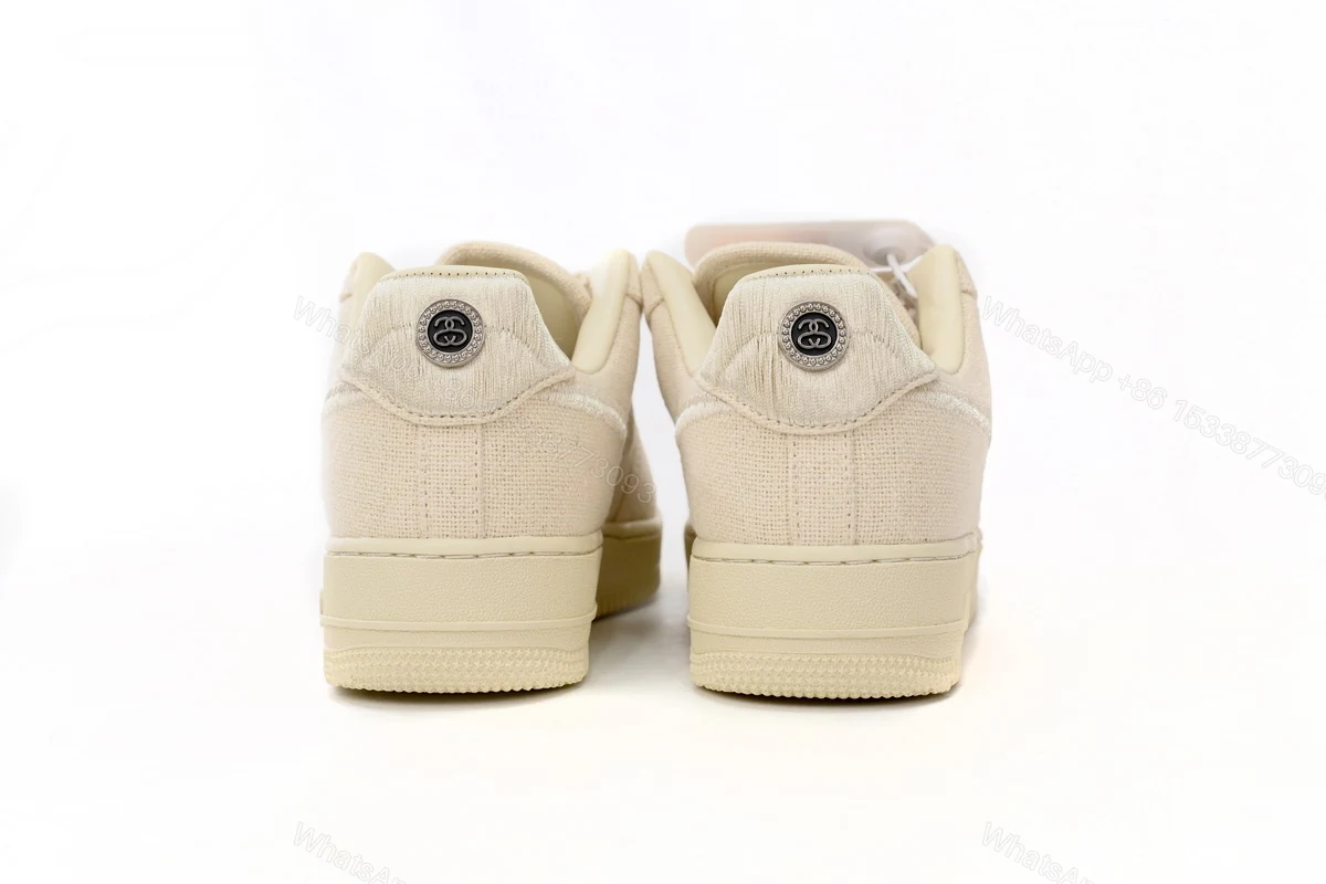 View 3 of Stussy x Nike Air Force 1 Low “Fossil Stone” CZ9084-200