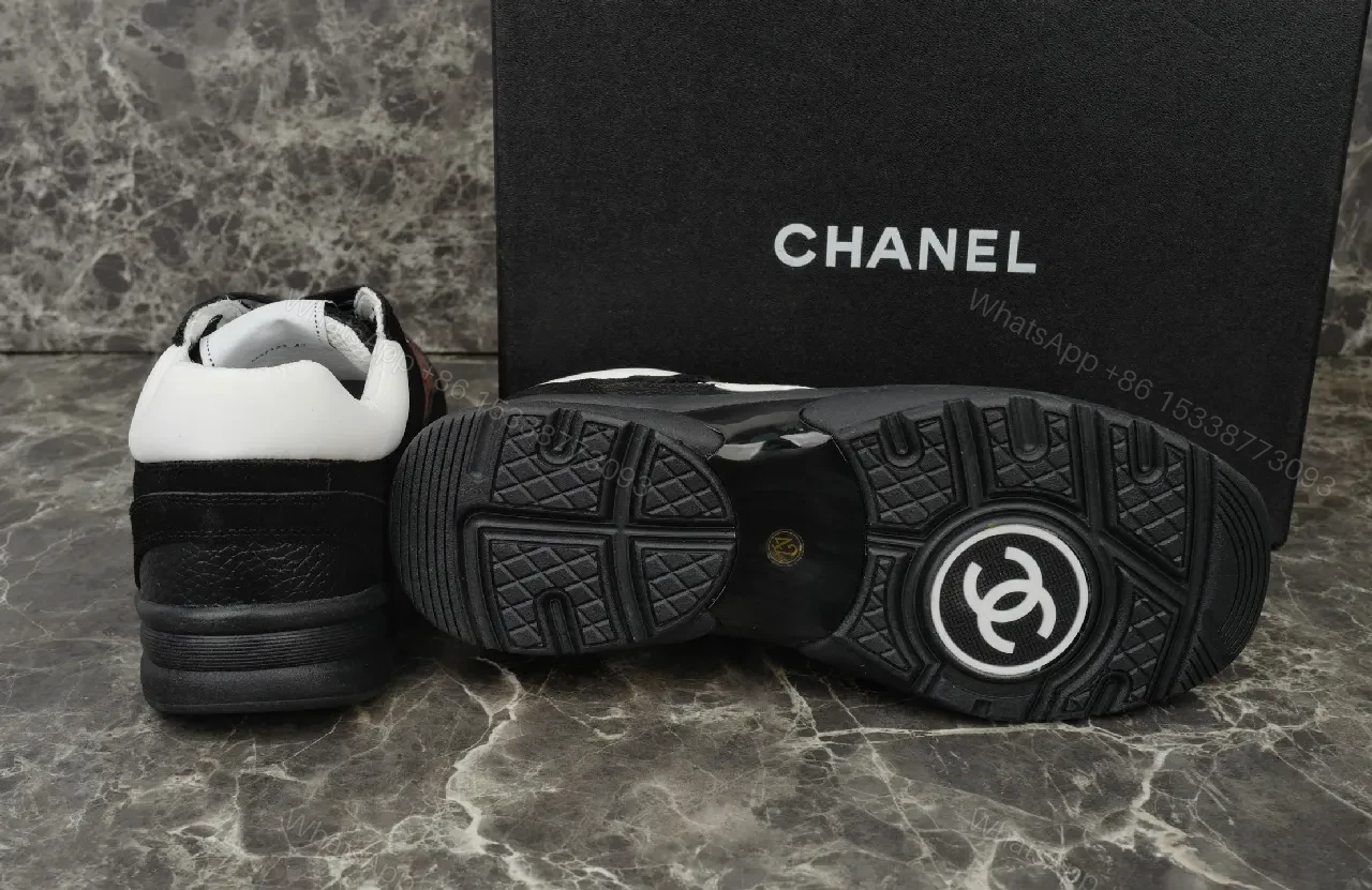 View 3 of Black Leather Luxury Sneakers with Suede Trim, City-Smart Style, High-End Comfort