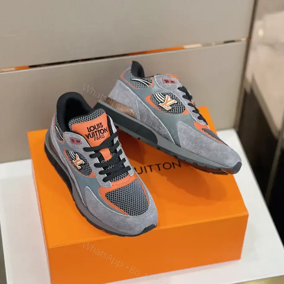 View 7 of LOUIS VUITTON RUN AWAY SNEAKERS IN GREY AND BLACK – LSVT359