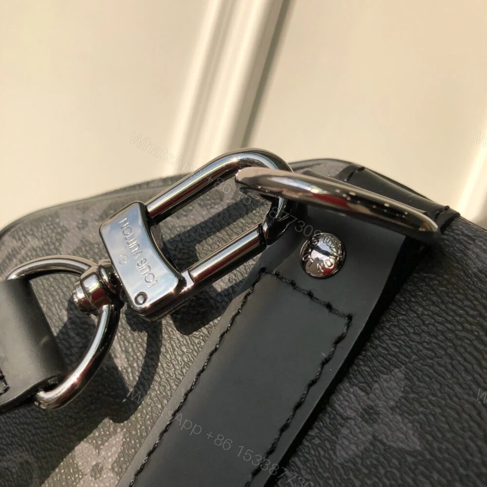 View 6 of Louis Vuitton Keepall Bandouliere 55 Monogram Eclipse Canvas 55cm LV M40605