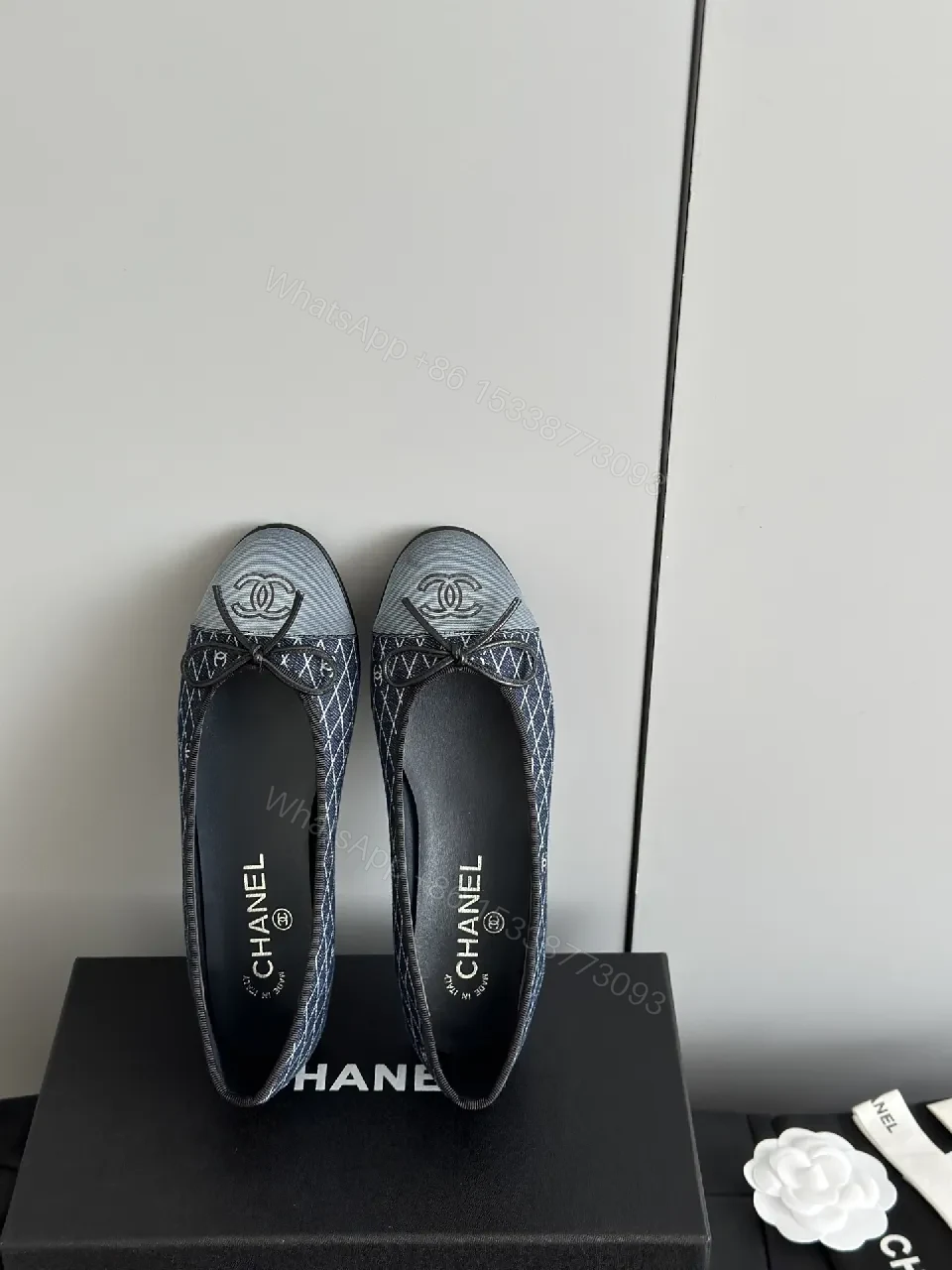 View 8 of Textured Navy Flats: Subtle Glamour, All-Day Comfort