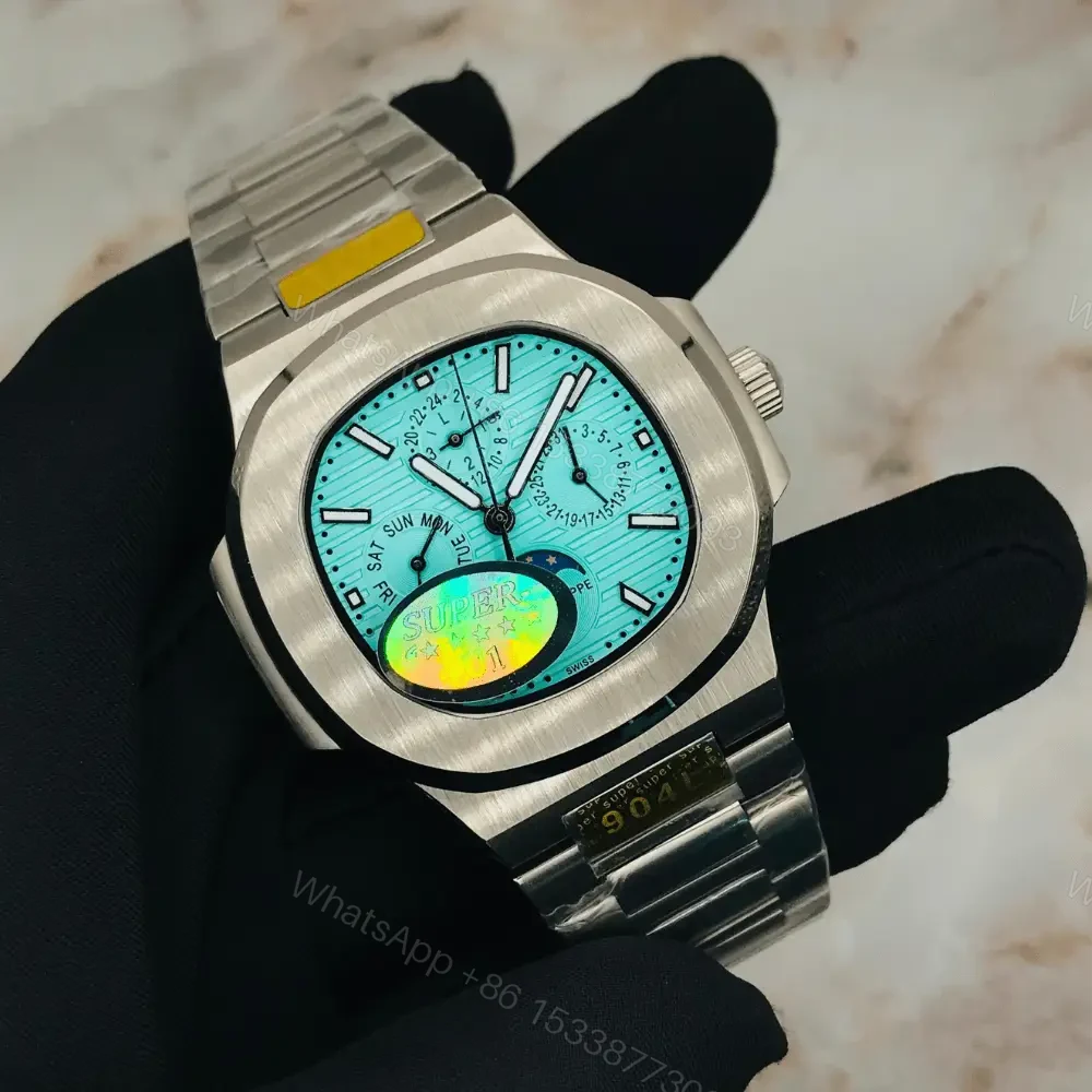 Nautilus 5740 Tiffany Blue Dial in Steel | Master Copy Watches — view 1