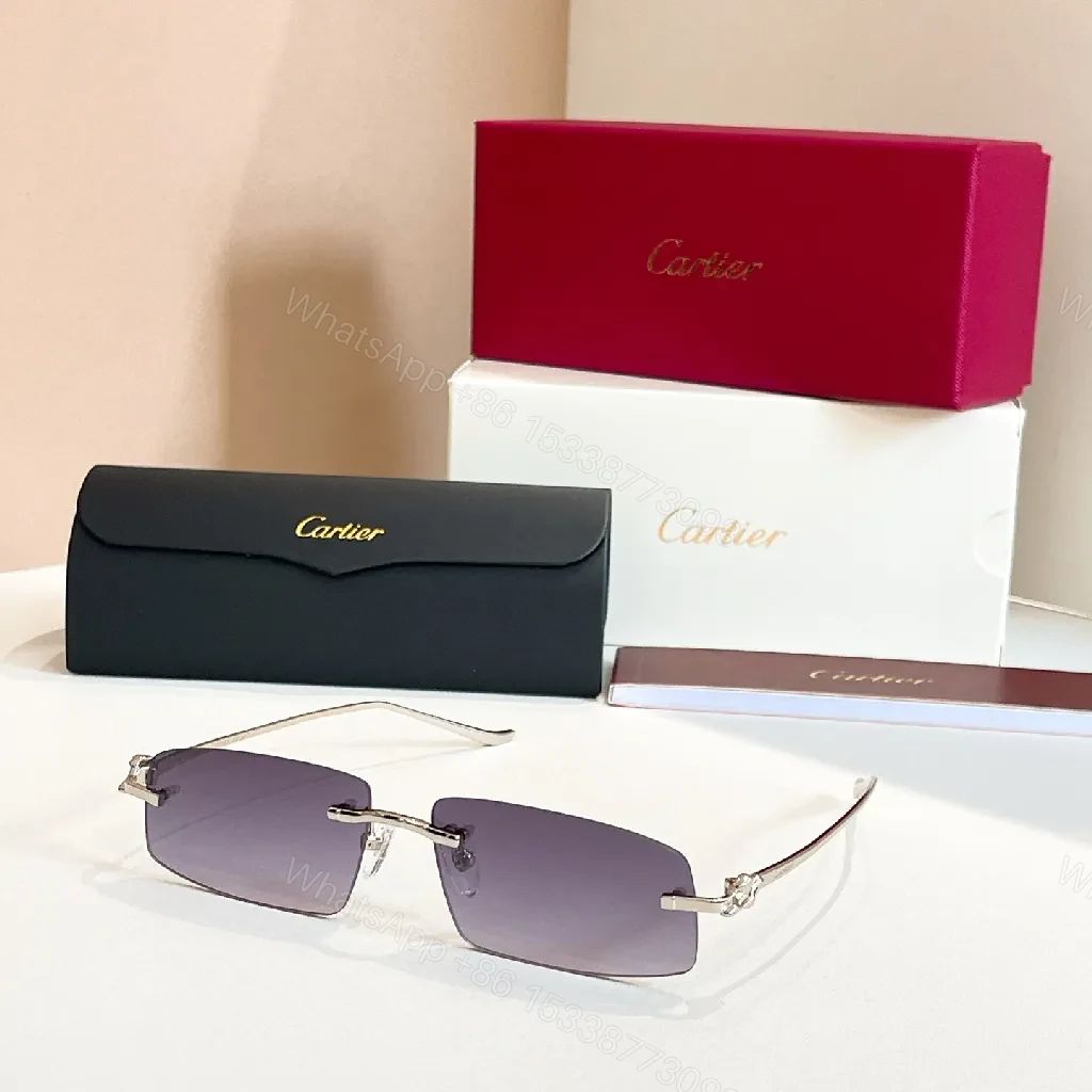 View 5 of Gold Tone Rimless Shield Sunglasses – Modern Luxury, All-Day Comfort