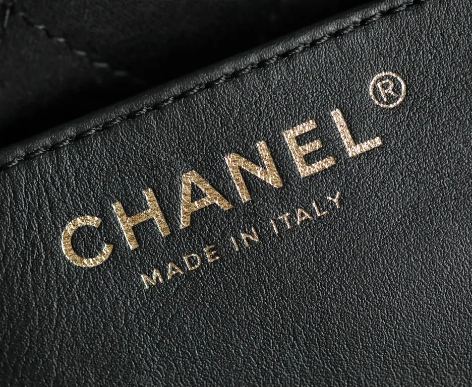 View 7 of Chanel-Inspired Black Leather Crossbody: Luxe Chain Detail