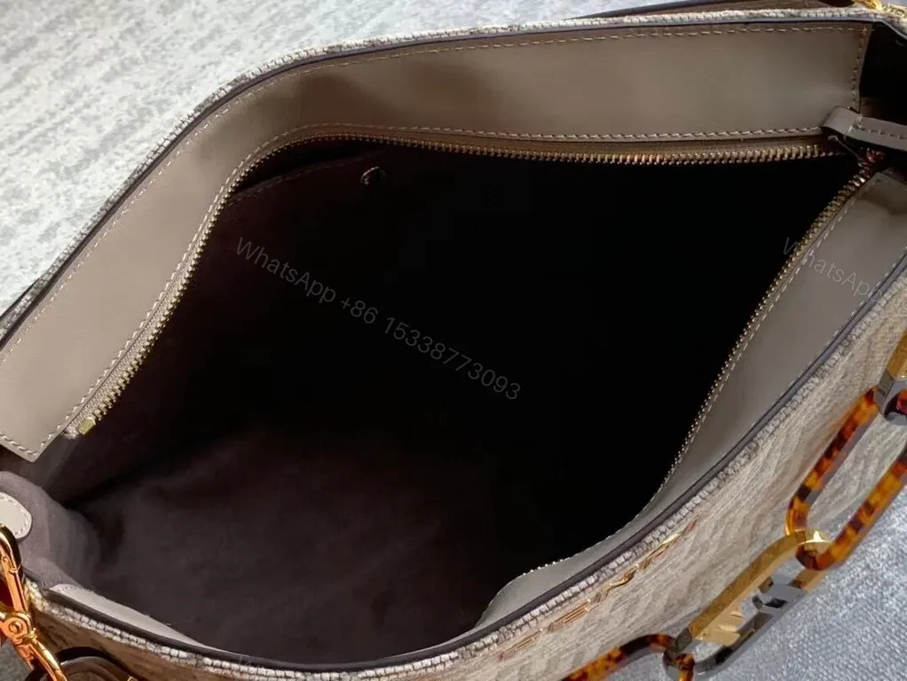 View 2 of Patterned Satchel with Signature Fendi Hardware - All-Day Luxury Bag