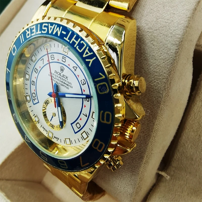 View 2 of Rolex Oyster Yacht Master Ii 44Mm With Gold Strap