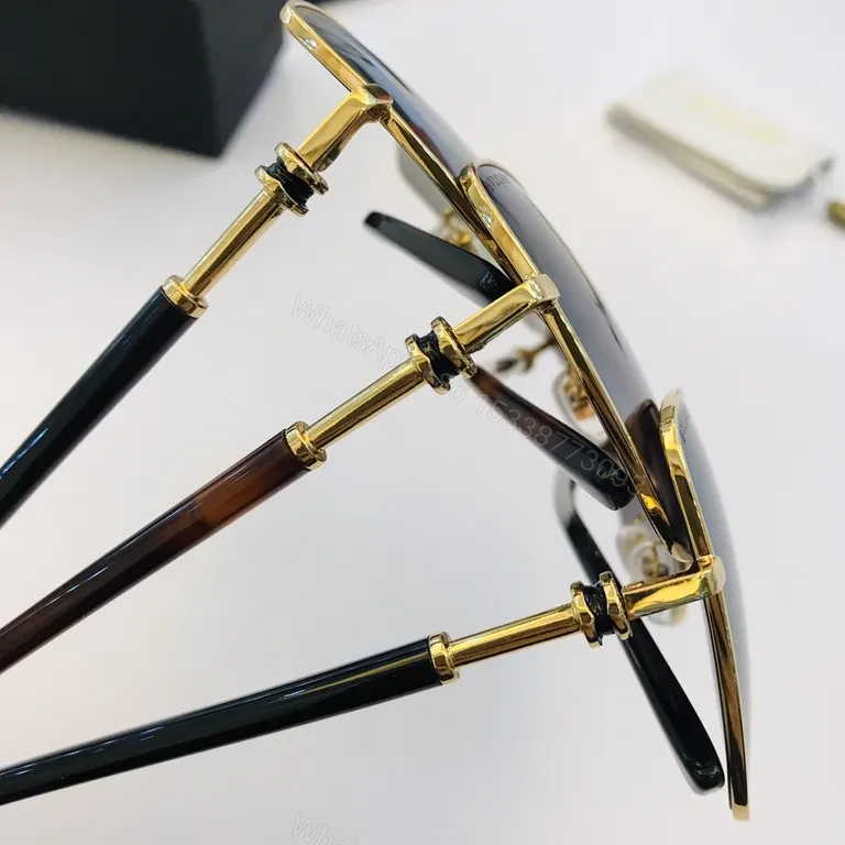 View 3 of BVLGARI Gold-Tone Aviators with Gradient Lenses - Luxury Sunglasses
