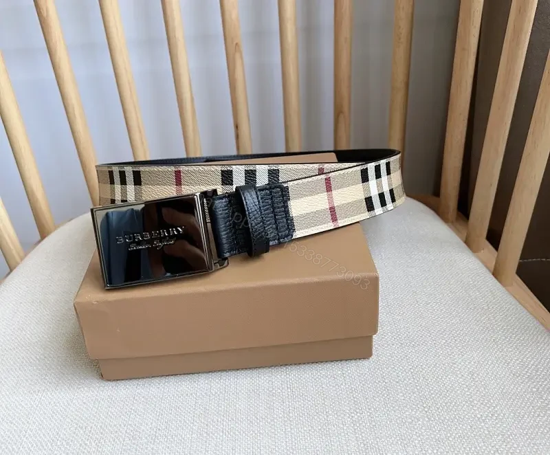 Casual Luxury Checkered Belt: Signature Pattern, Premium Hardware — view 1