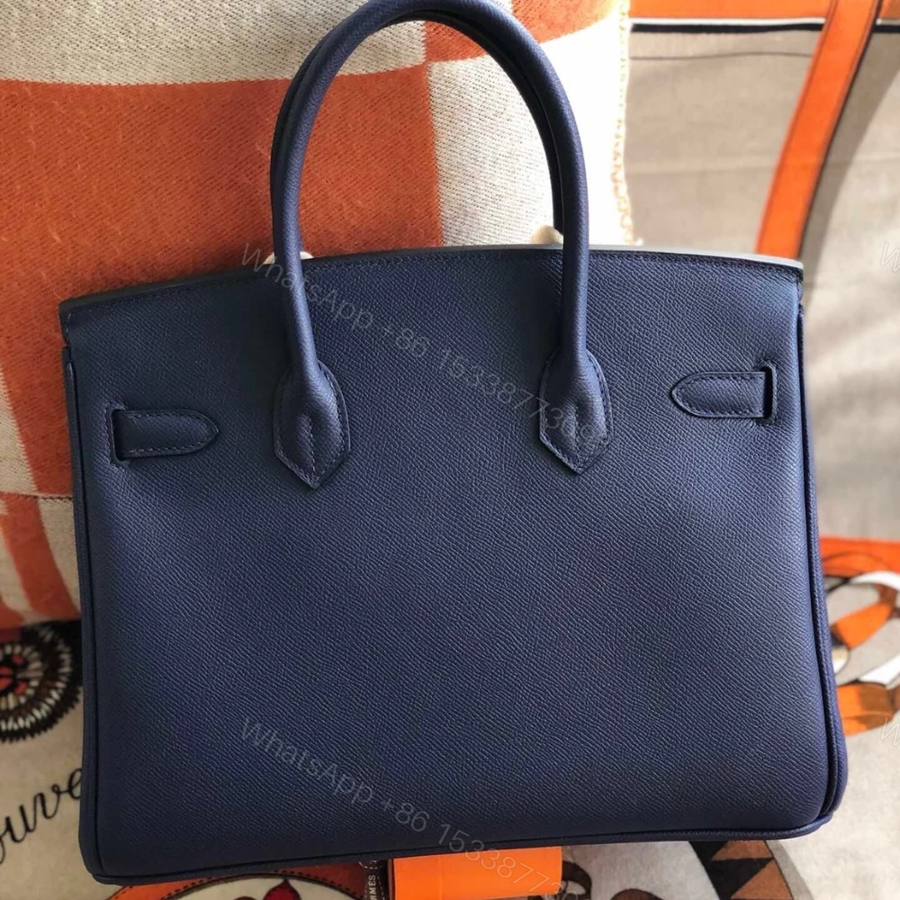 View 5 of Hermes Birkin 25 Bag Epsom Bleu Saphire 25Cm
