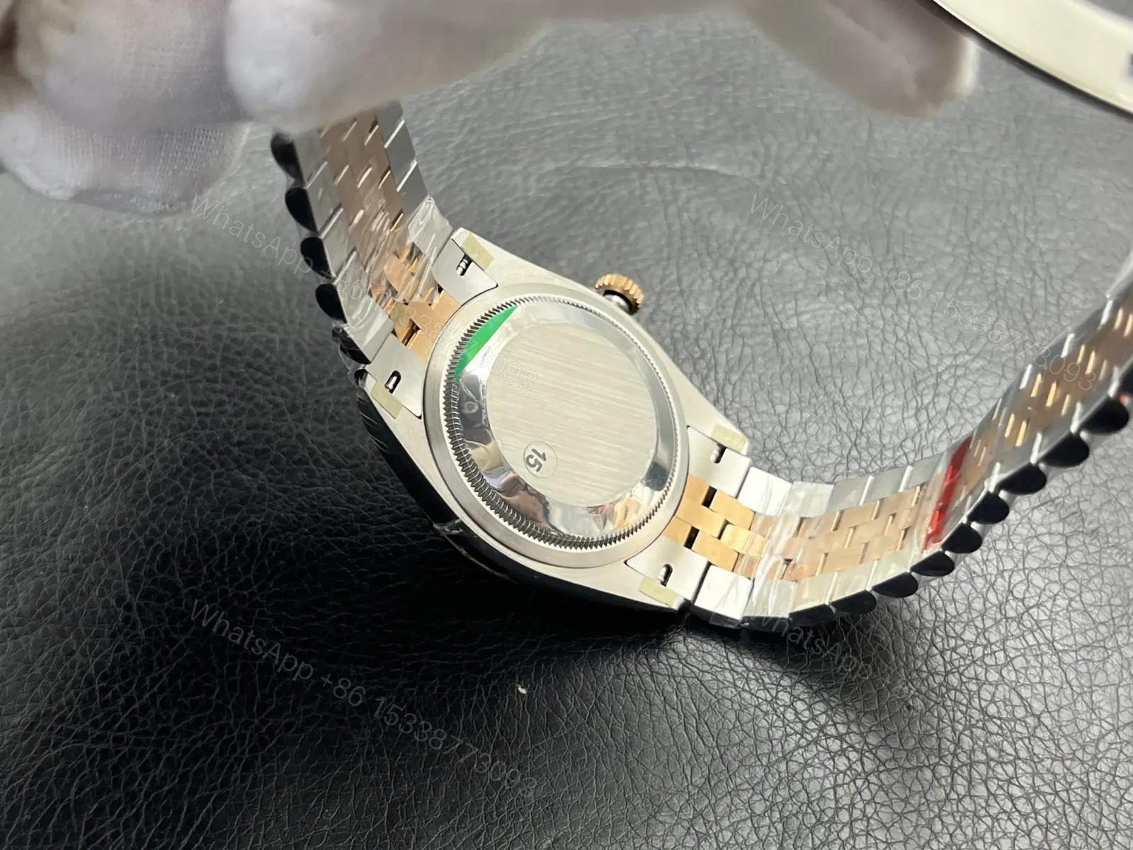 View 9 of Rolex Datejust 36 Rolesor Yellow Fluted Jubilee Steel Diamonds 116233-0205