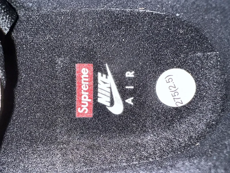View 11 of Covert Black Leather Nike X Supreme Luxe Sneaker