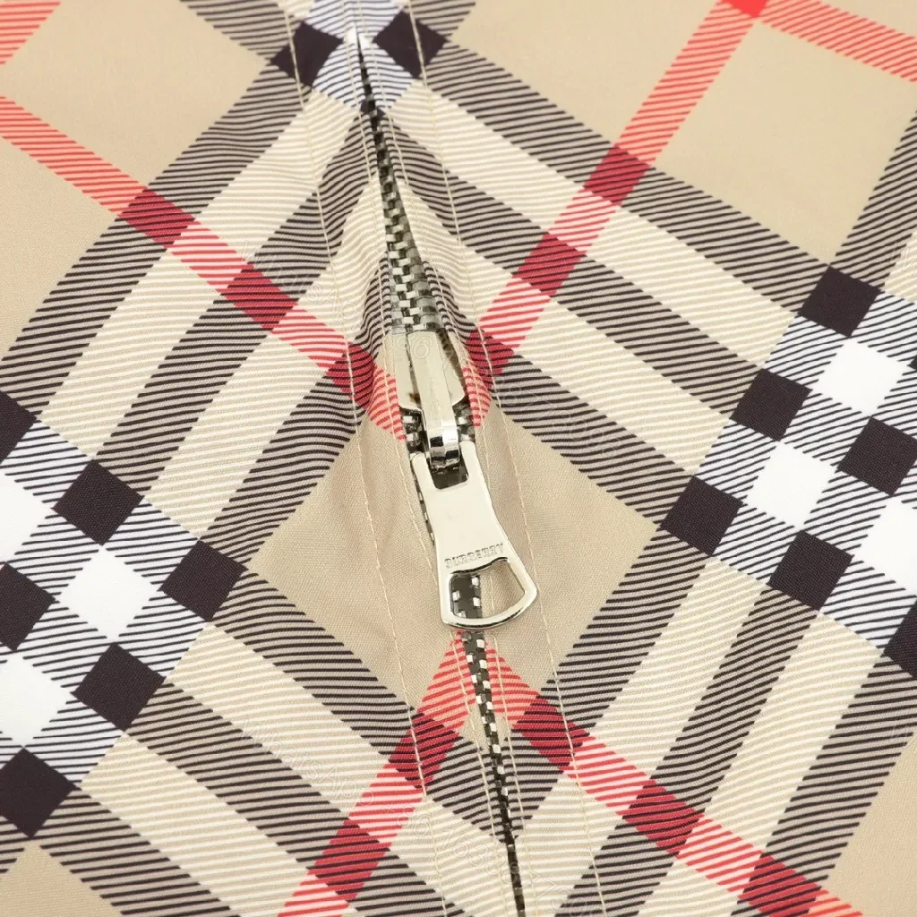 View 7 of Ivory Windbreaker: Minimalist Shell, Check Collar, Versatile Style