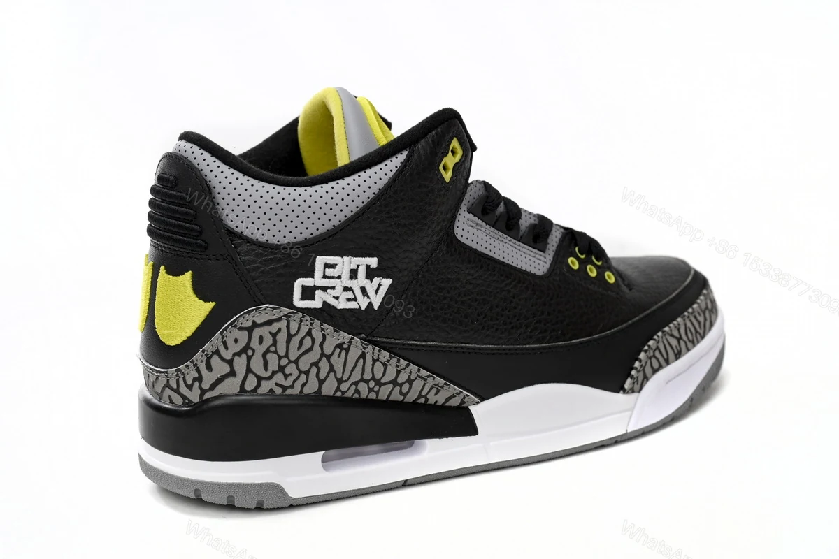 View 4 of Air Jordan 3 Retro Pine Black Grey H011-MNJDLS-5