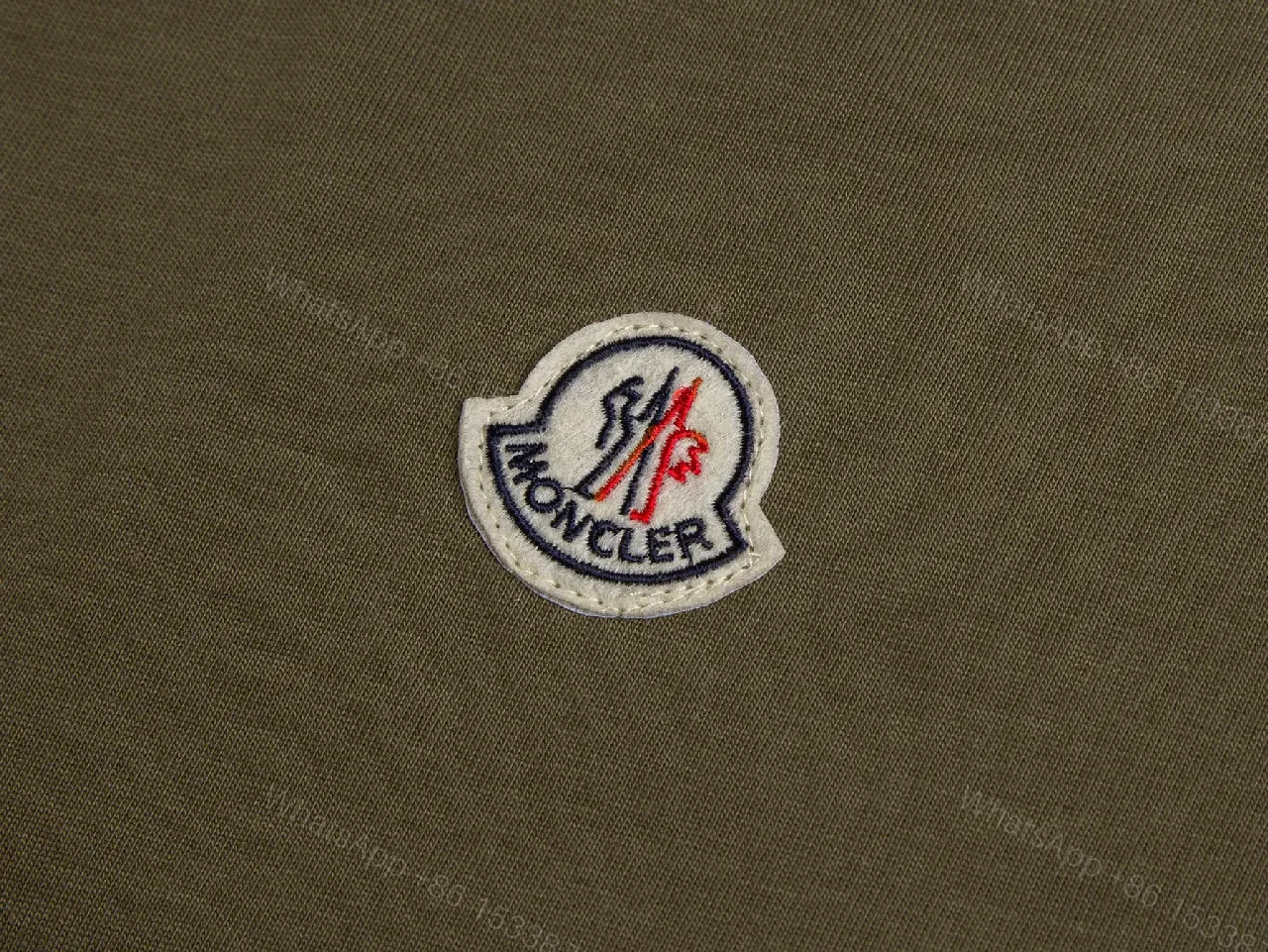View 3 of Olive Monogram Tee: Elevated Everyday Luxury Top