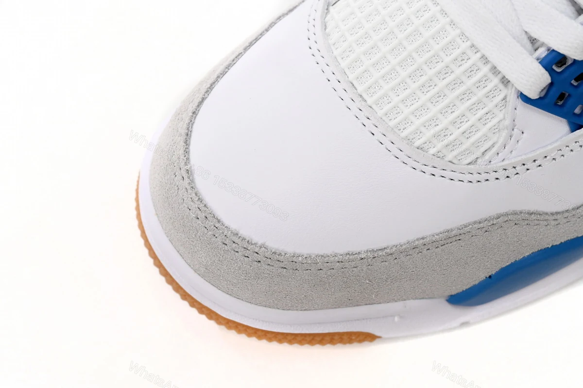 View 6 of Nike SB x Air Jordan 4 White Blue DR5415-104 (Top Quality)
