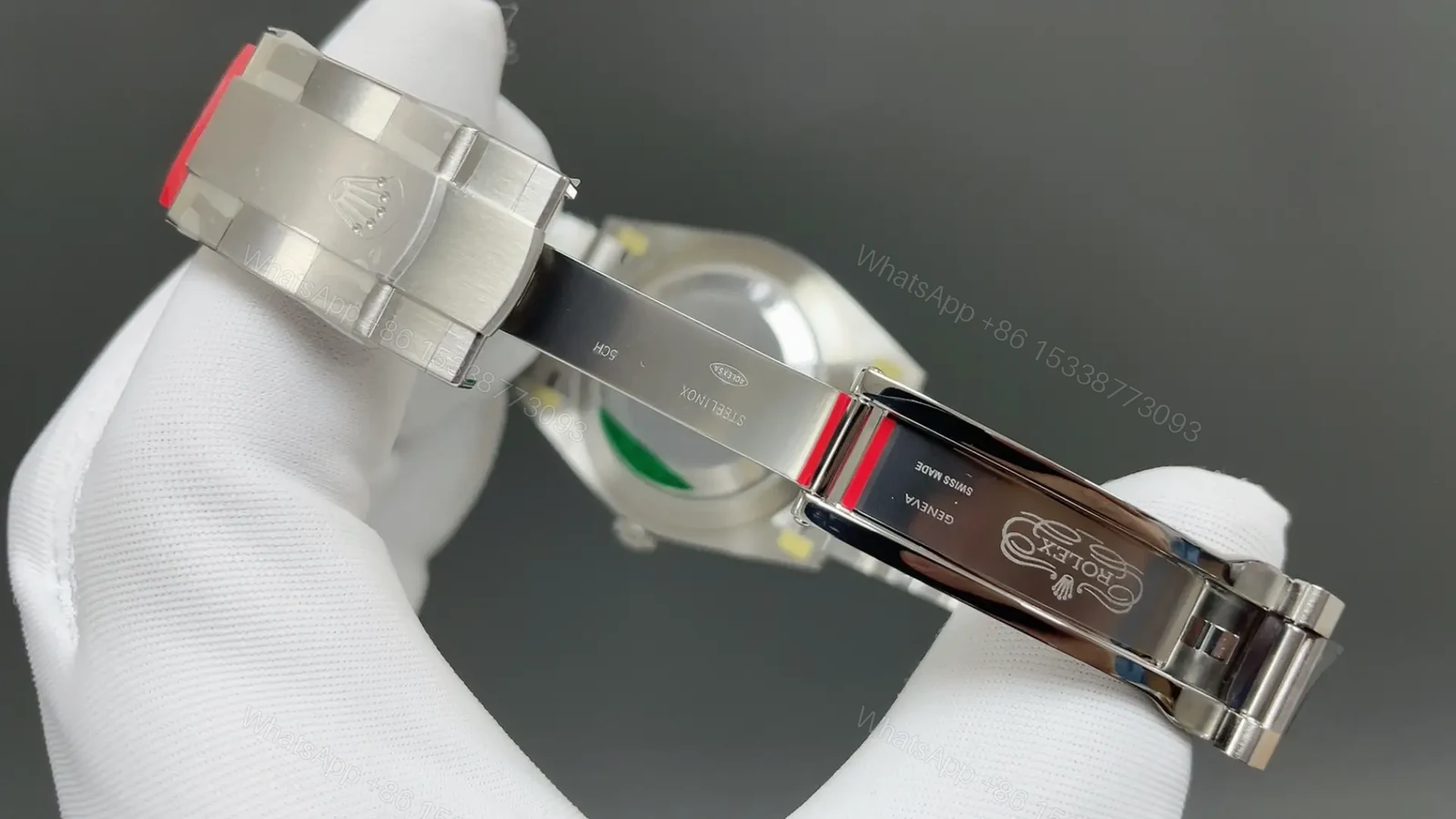 View 6 of Rolex Oyster Perpetual 41 124300 Turquoise Dial Watch 124300-006