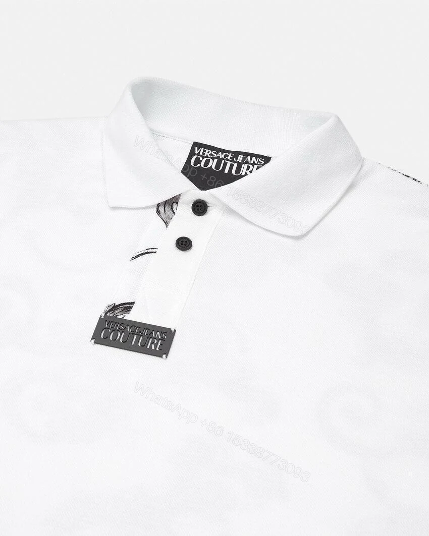 View 10 of FIRST COPY Versace Latest 2025 Imported Quality Exclusive Polo Tees