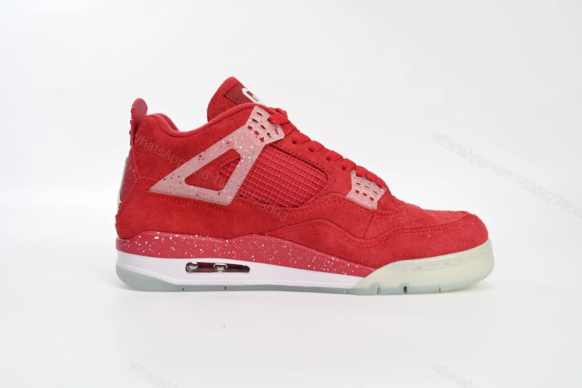 View 5 of Air Jordan 4 Retro Wine red ink splashing 904282